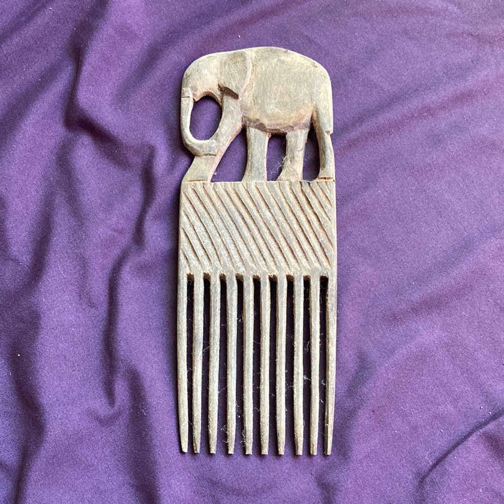 Wooden Hair Pick